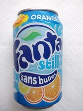 FANTA STILL ORANGE 2009 FRANCE empty can 330ml top opened