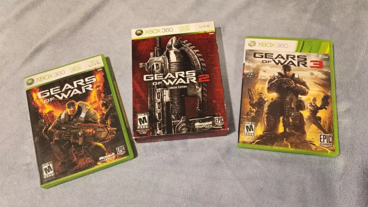 Gears of War 1 2(Limited Edition) 3 Microsoft Xbox 360 Complete