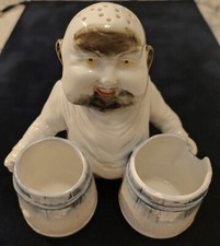 Alte Menage mit Mönch ? Porzellan um 1900