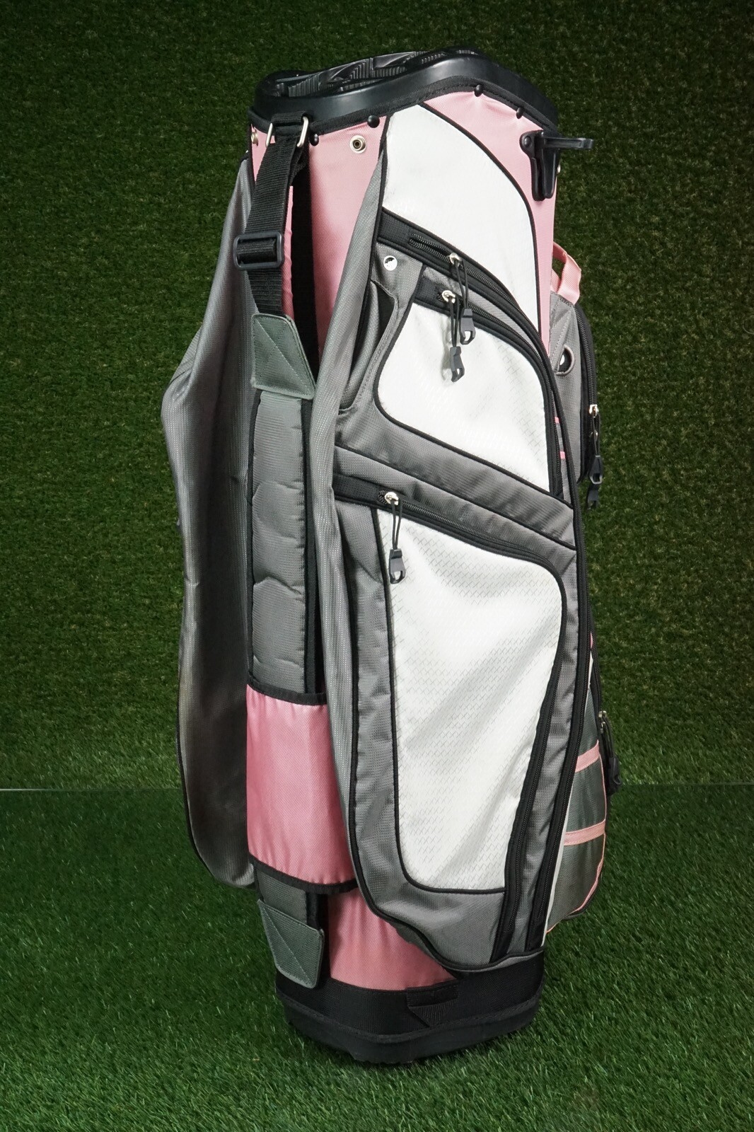 BAG BOY XLT15 11WAY LADIES/ WOMENS DIVIDER GOLF CART BAG, PINK