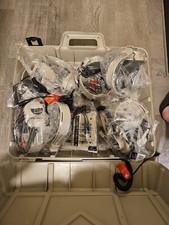 Califone 1218AV-PY Listening Center With 8 2924AV Headphones And Travel Case