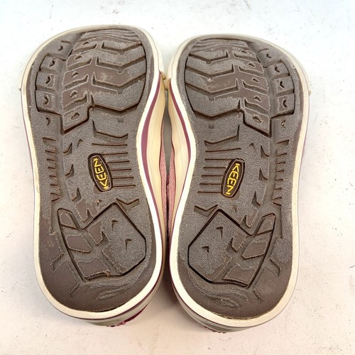 KEEN Little Kid's Pink Canvas Bungee Lace Coronado Sandal Sneakers, size 11 29 - Picture 9 of 11