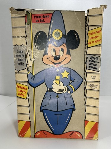 Disney Mickey Mouse Traffic Cop Vintage VTG 1950s Morris Plastic Corp. Disneyana - Picture 17 of 23