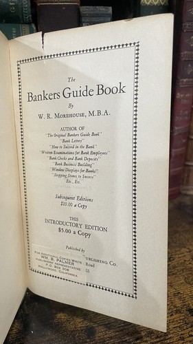 1932 Bankers Guide Book W.R. Morehouse with Supplement - Bild 4 von 5