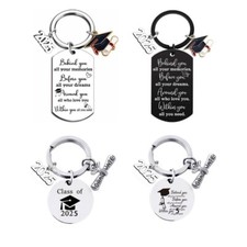 Stainless Steel Inspirational Keychain 2025 Graduation Season University Gift