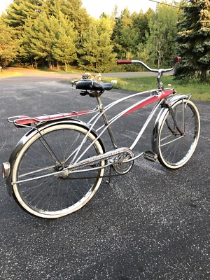 Vintage BF GOODRICH Silvertown 880 Murray Chrome Cruiser 1960 s Mens Tank Bike S