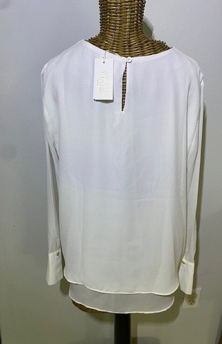 Violet Claire - Long Sleeve Ivory Blouse - M - Picture 3 of 3