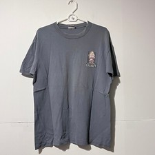 Vintage 90s 00S Disney Mens T-Shirt Size L Grey Grumpy Dwarf Snow White Tee