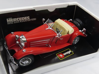 ミニカー Mercedes-Benz 500K ROADSTER 1/20 burargo Burago 1936 Mercedes-benz 500 K Roadster 1/20 Scale