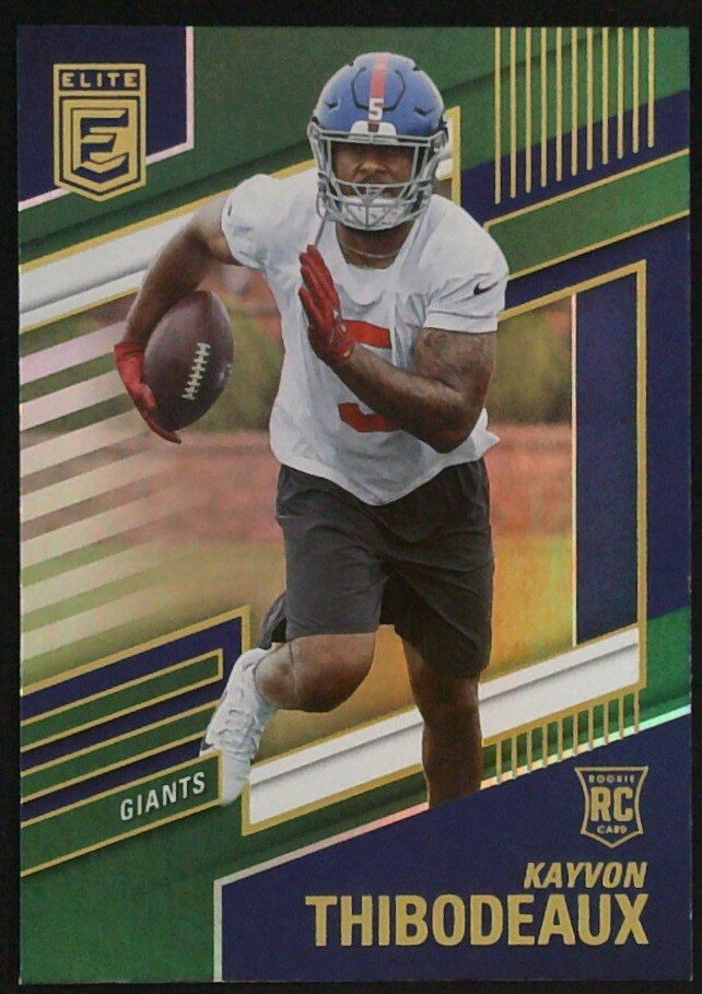 2022 Donruss Elite Kayvon Thibodeaux #137 FOOTBALL NY Giants RC Green