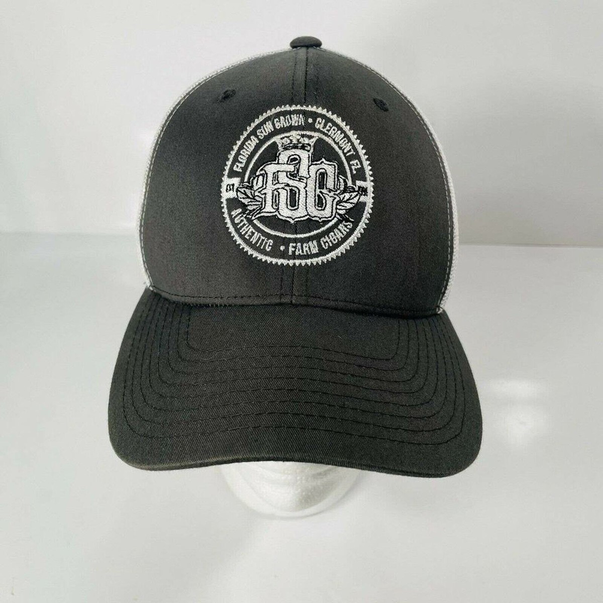 MMA×HUNGERKNOCK ORIGINALS Trucer Cap RC-112BG Haydel's Trucker Cap With Leather Patch by