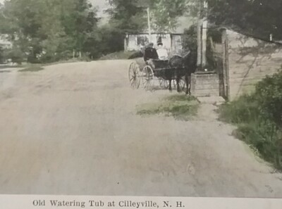 CILLEYVILLE NH ANDOVER Old Watering Tub R.F. Wright Divided Back Era Postcard 