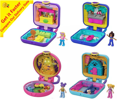 Polly Pocket Places Mini Compact Lemonade Dog House Snow Cabin Beach Beehive NEW