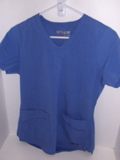 Grey's Anatomy - cornflower blue scrub top - X Small