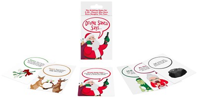 Drunk Santa Says Drinking Party Card Game