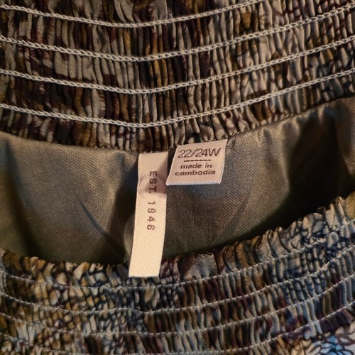 Cato Plus Animal Print Top Size 22/24W - Picture 4 of 9