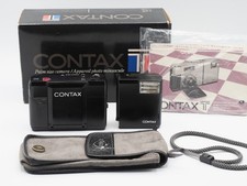 Contax T Black Rangefinder 35mm Film Camera Body MINT complete in box TESTED
