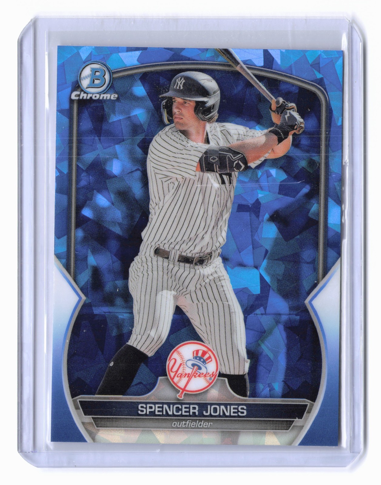 2023 Bowman Chrome Spencer Jones Sapphire #BCP-178 (RC) Yankees
