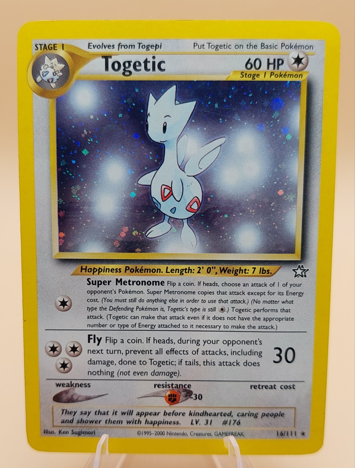 Togetic Neo Genesis Holo Rare No. 16/111 Pokemon Card