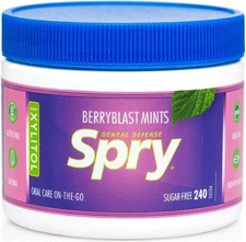 Spry Berry Blast Xylitol Mints, Sugar-Free Candy for Oral Health, Dry Mouth, Sal