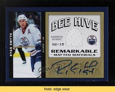 2006 Bee Hive Matted Materials Remarkable 2/15 Ryan Smyth #MM-RS Auto READ 1p0