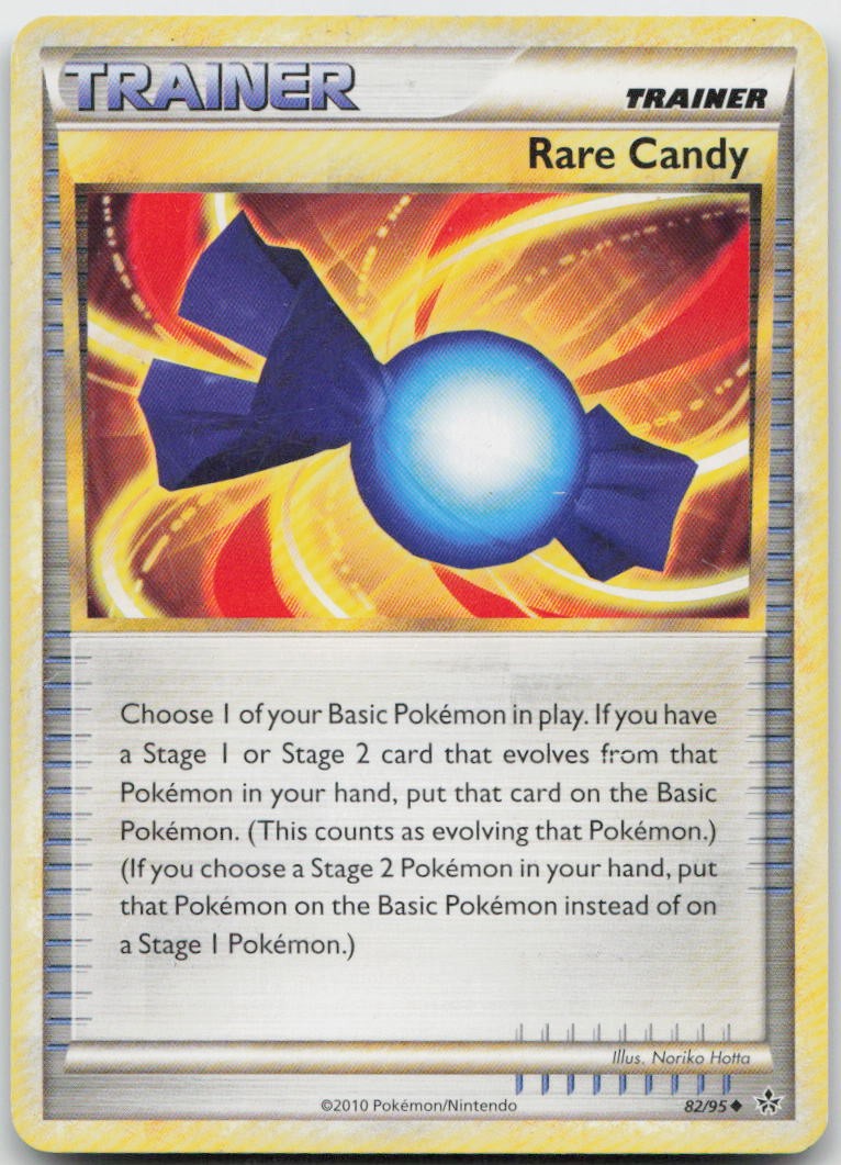 Rare Candy 82/95 Uncommon HGSS Unleashed Pokemon MP+