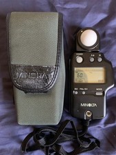 Minolta Auto Meter IV Light Exposure Meter /With Case & Manual - JAPAN- Working!