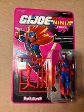 G.I. Joe Figure Super7 Reaction Plus O Ring Ninja Force Cobra Commander Target