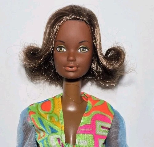 Vintage Quick Curl AA Cara 1974 Mattel # 7291 -Steffi Face - Made In Taiwan - ⭐️