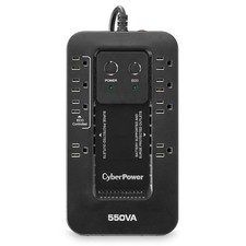 CyberPower Ecologic EC550G Compact 8 Outlets 550VA 330W UPS, ECO Mode