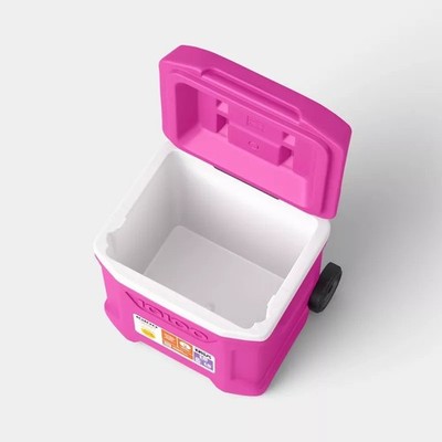 Sun Squad 24 Cans/16qt Rolling Cooler Outdoor Coolbox for Camping Concert Sport