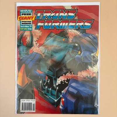 Marvel UK - The Transformers  - Vintage Comic - Issue 310 - 1991 - With Poster