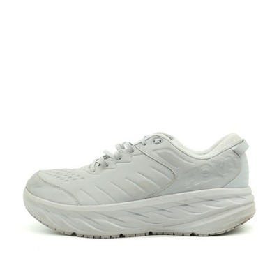Hoka One Herren Bondi SR Wide Sneaker Weiß Leder ämpfung Laufschuh EU 50 