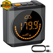 Neoteck Digital Angle Finder Level Box Protractor Magnetic IP54 Rechargeable