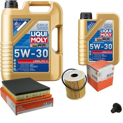 MAHLE Inspektionspaket 6 L Liqui Moly Longlife III 5W-30 für MINI Mini Cooper