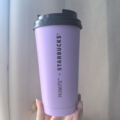 New 2025 Starbucks Snoopy Purple 16oz Cup Stainless Steel Drink