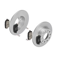 f.becker Bremsscheiben Ø255MM + BremsbelÄGe Hinten FÜR VW Caddy III Golf Plus V