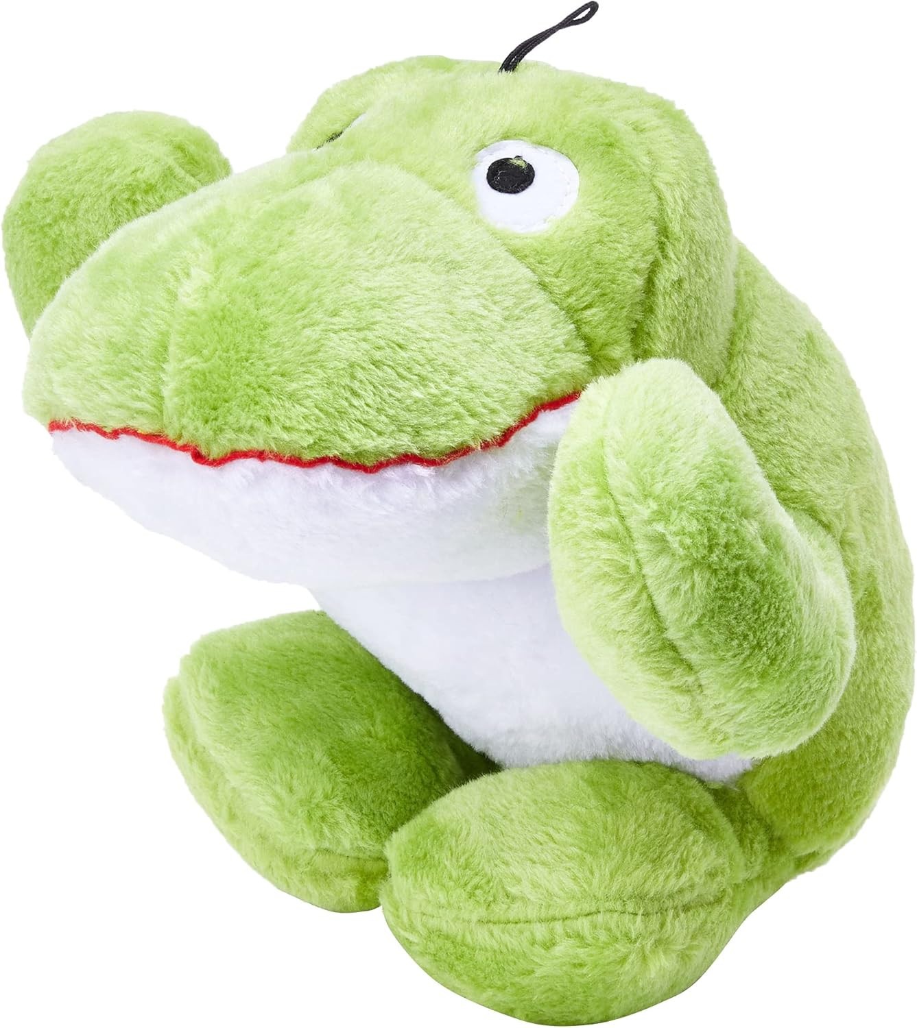 HAPPYPET BIG BUDDIES FRITZ FROG LARGE SQUEAKY TALKING SOFT PLUSH DOG PUPPY TOY