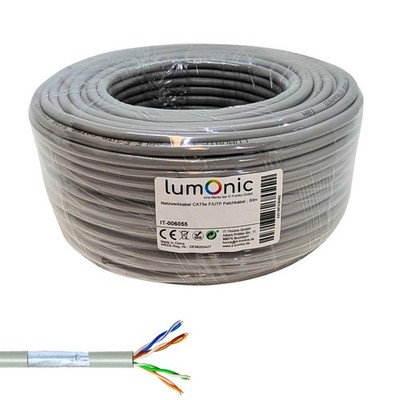 50m Netzwerkkabel Patchkabel CAT5e F/UTP Ethernet Kabel LAN Kabel CAT.5e