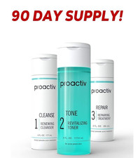 Proactiv 3 Step Acne Treatment, Benzoyl Peroxide Face Wash, 90 Day Complete Kit