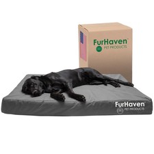 Furhaven Water-Resistant Orthopedic Dog Bed for Large Dogs w/ Removable Washable
