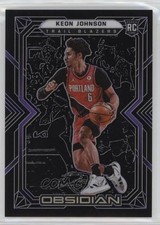 2021-22 Panini Obsidian Electric Etch Purple 42/99 Keon Johnson #187 0e1