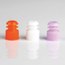 Globe Scientific 118240W Flange Cap, White, Polyethylene, Pk1000