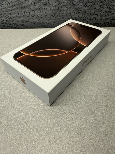 Original Apple iPhone 16 Pro Desert Titanium Empty Box Only, 256GB - Photo 4 sur 4
