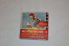 Vintage Ansco Moviechrome Double 8mm Daylight Color Film Used Tin