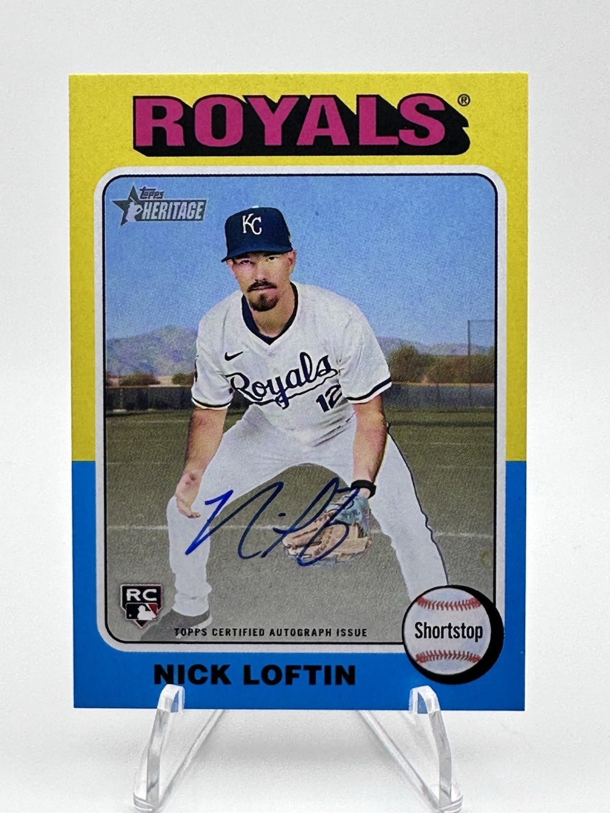 2024 Topps Heritage High Number - Real One Autographs Nick Loftin