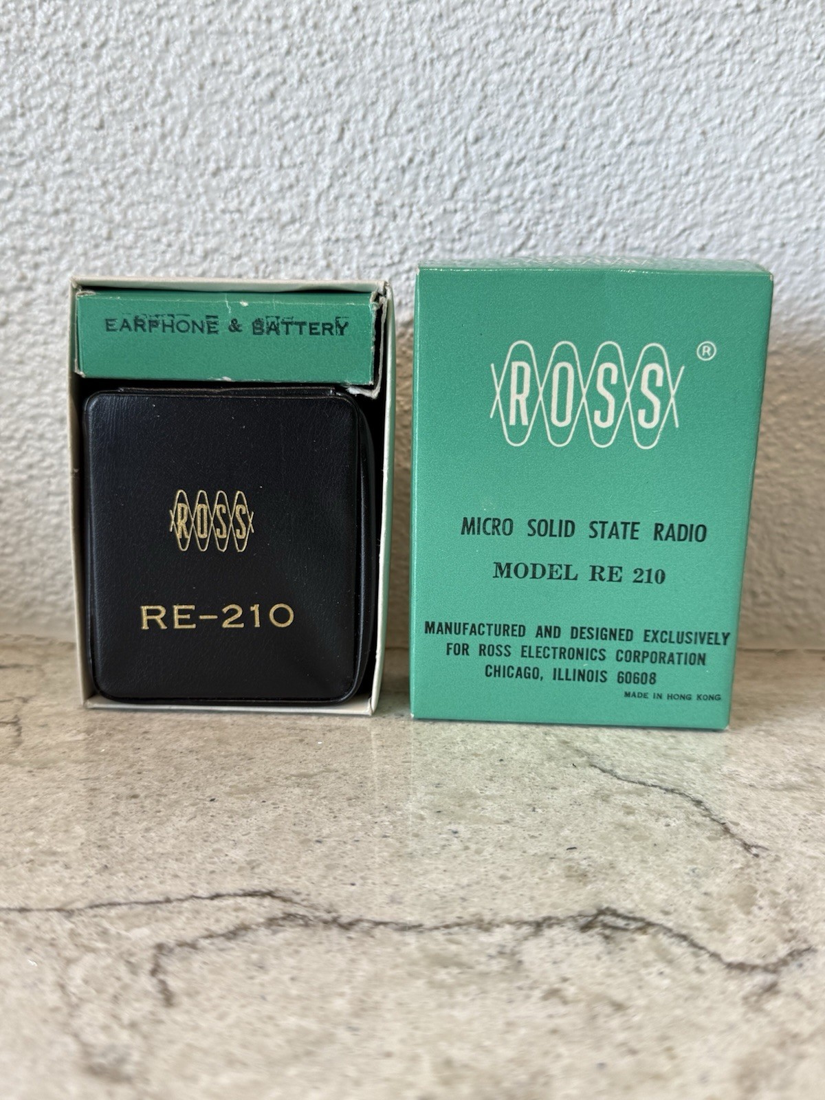 Ross Micro Solid State Transistor Radio RE 210 Original Box Paperwork ...