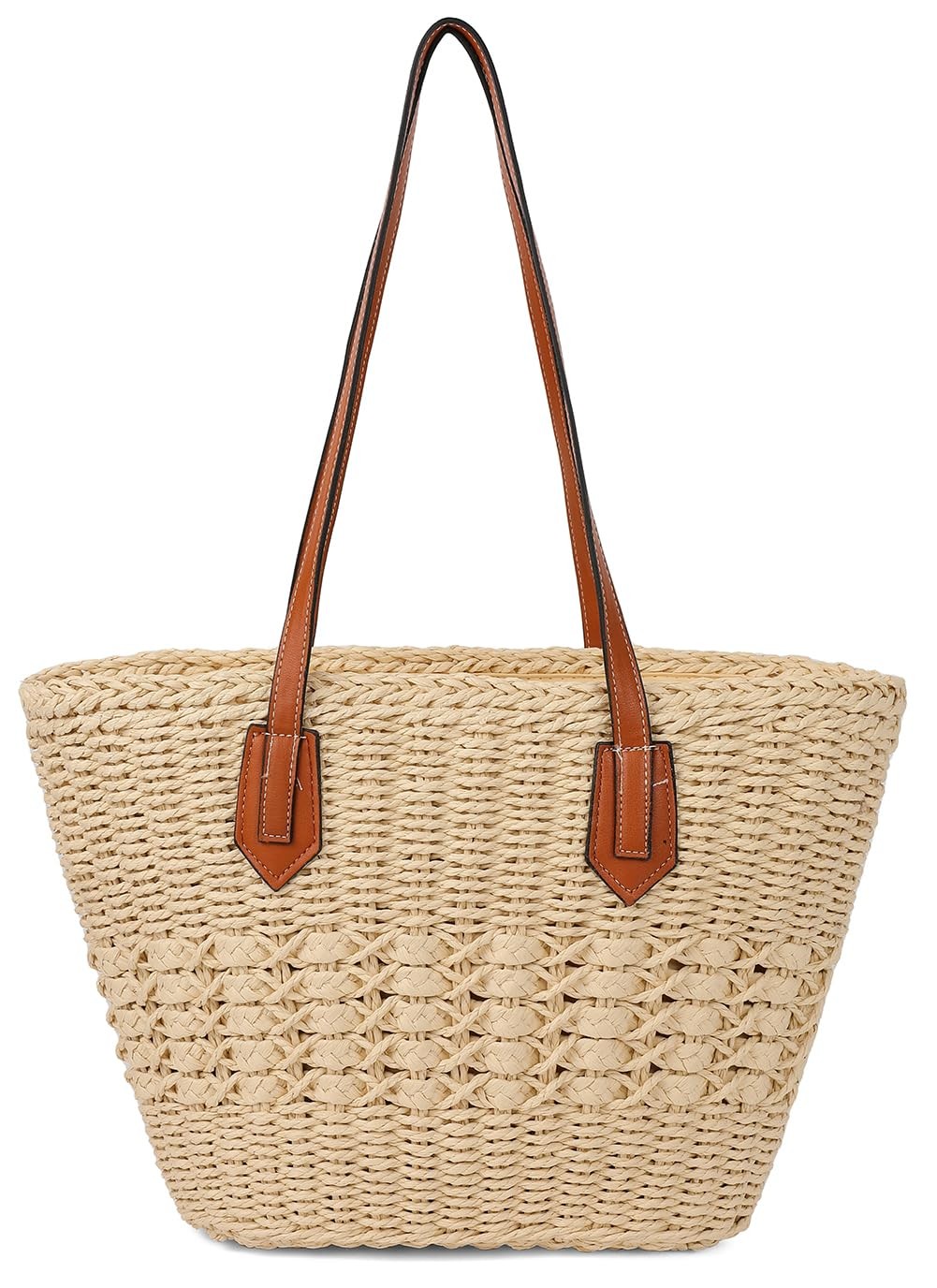 Women's Straw Hobo Bag Woven Shoulder Bag Large Tote Purse Summer Beach Handb...