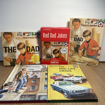 Father's Day Humour Gift - How it Works: The Dad  Ladybird Bundle Grown-Ups