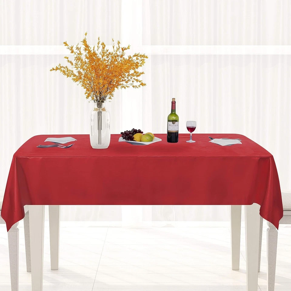 sancua Waterproof PVC Tablecloth 54x78" Rectangle Oil-Proof Spill-Proof Vinyl - Image 2 of 4